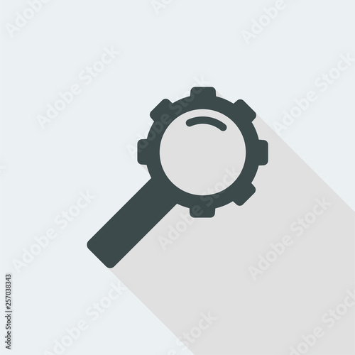 Isolated icon symbol of search engine
