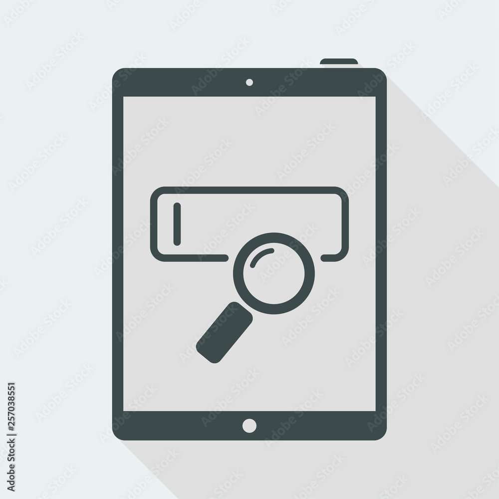 Search keyword on tablet Search keyword on tablet