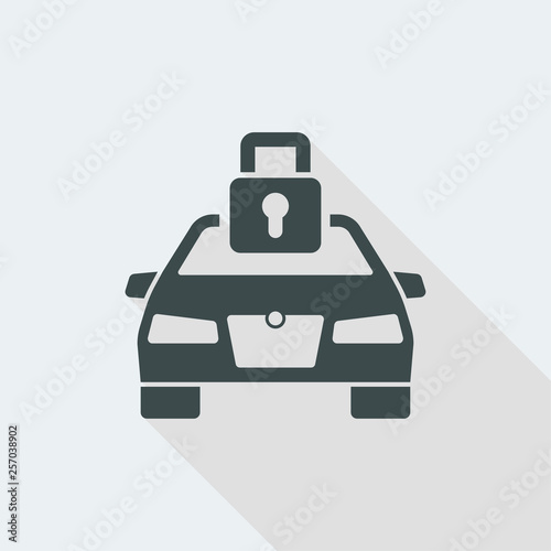 Protection car system icon