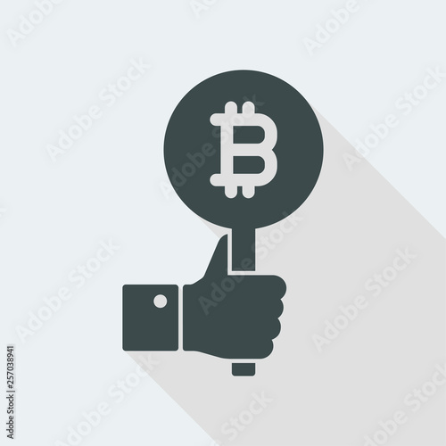 Bitcoin offer concept icon