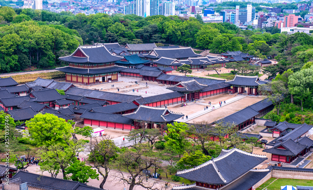 changdeokgung palace in Seoul city South Korea
