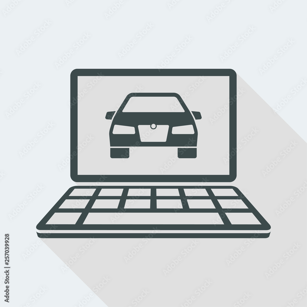 Automotove website on laptop Automotove website on laptop
