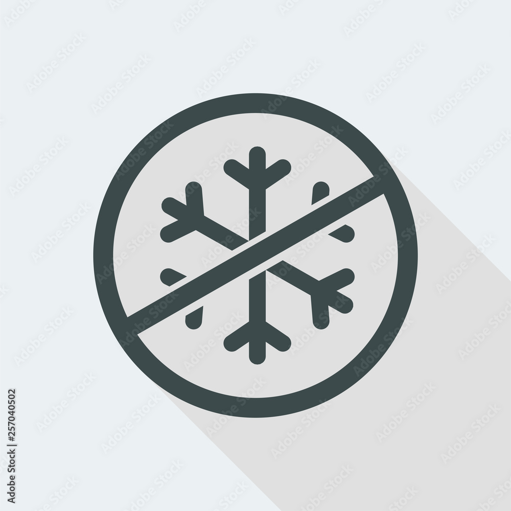 Air conditioning prohibited icon Air conditioning prohibited icon