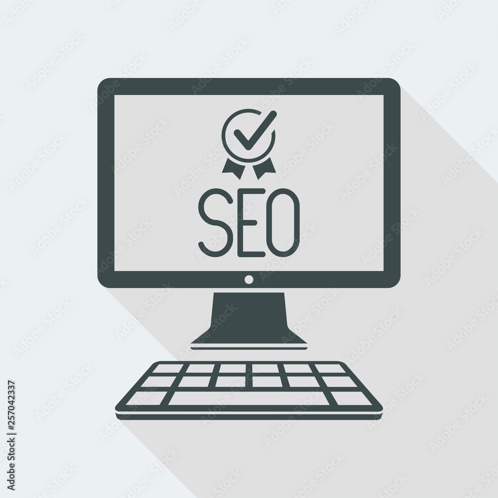 Check for seo quality on computer desktop Check for seo quality on computer desktop