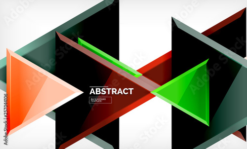 Free Download Tech futuristic geometric 3d shapes, minimal abstract background - GFXLoad
