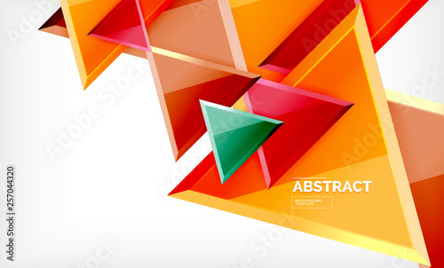 Free Download Triangular low poly background design, multicolored triangles - GFXLoad