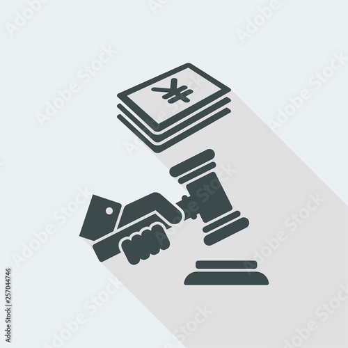 Payment in yen for legal conviction