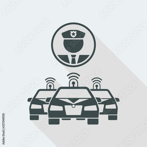 Police defence concept icon