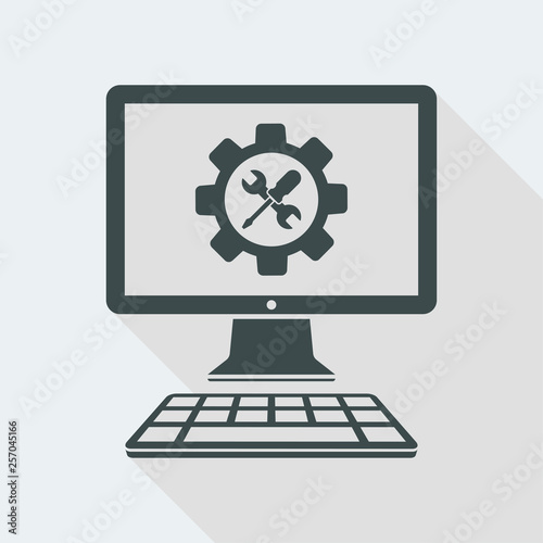 Computer assistance service icon
