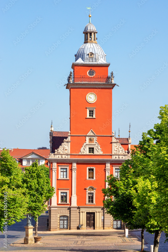 Das historische Rathaus in Gotha, Thüringen, Deutschland