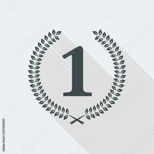 Number one laurel ribbon
