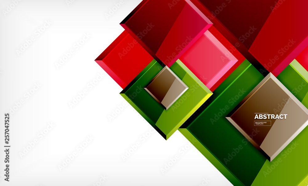 Square geometric background Square geometric background
