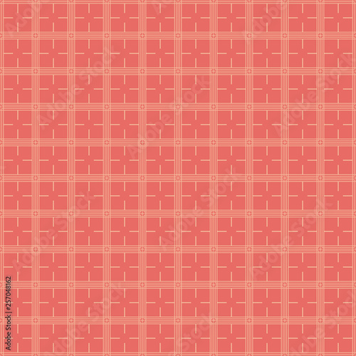 Vector seamless asian pattern with geometric elements