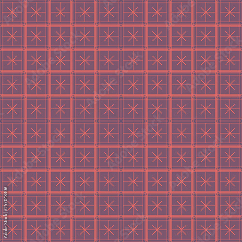 Vector seamless asian pattern with geometric elements