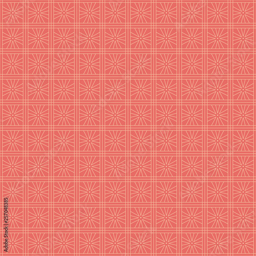 Vector seamless asian pattern with geometric elements