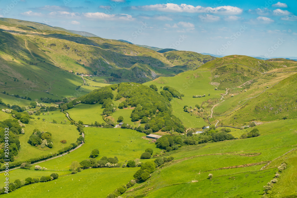 View from Panorama Walk across Corlan Fraith, near Aberdovey, Gwynedd, Wales, UK