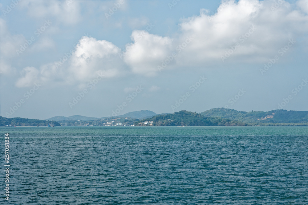 Beautiful Landscape in Thailand with sea and rocks