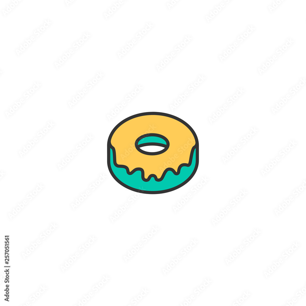 Doughnut icon design. Gastronomy icon vector design Doughnut icon design. Gastronomy icon vector design