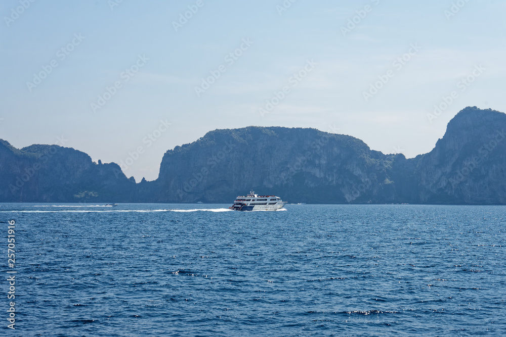 Beautiful Landscape in Thailand with sea and rocks Beautiful Landscape in Thailand with sea and rocks