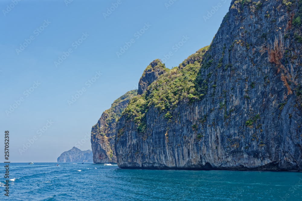 Beautiful Landscape in Thailand with sea and rocks Beautiful Landscape in Thailand with sea and rocks