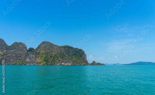 Beautiful Landscape in Thailand with sea and rocks