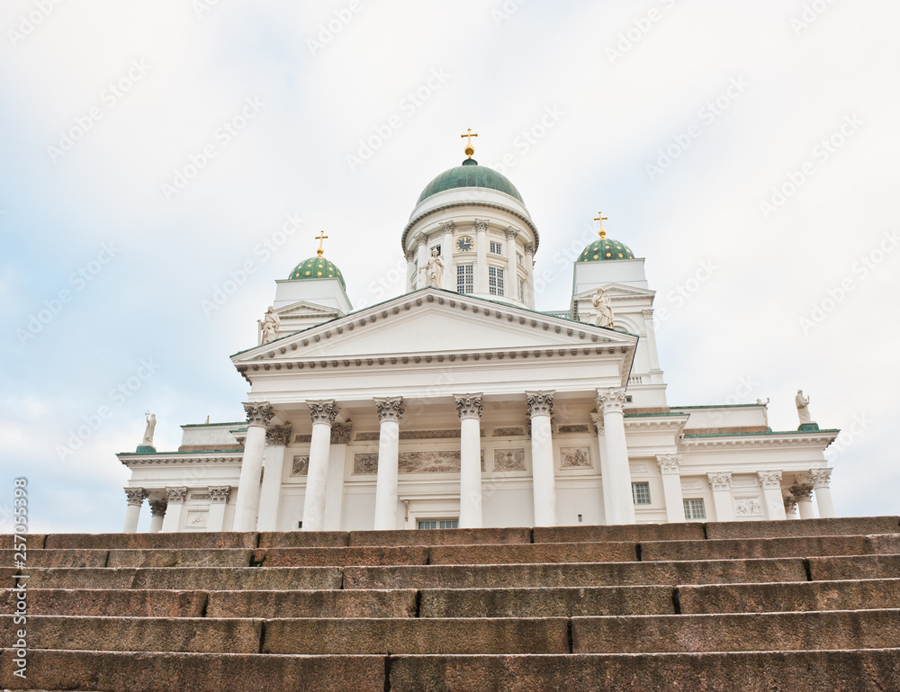 Helsinki Cathedral, winter day, Finland