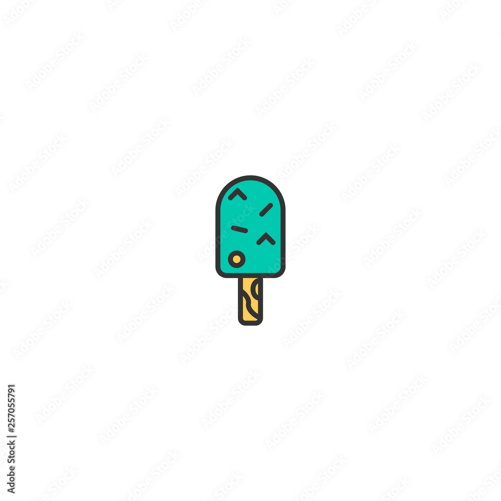 Ice cream icon design. Gastronomy icon vector design Ice cream icon design. Gastronomy icon vector design