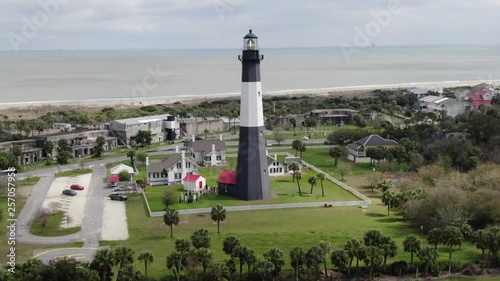 Aerial of Tybee Island, Georgia photo