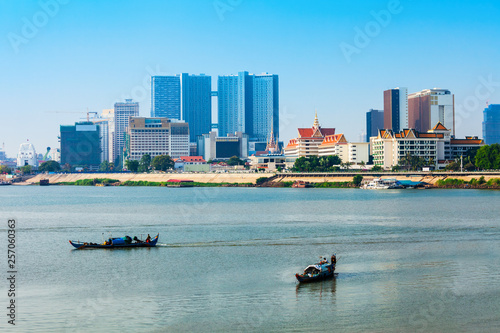 Phnom Penh city skyline, Cambodia
