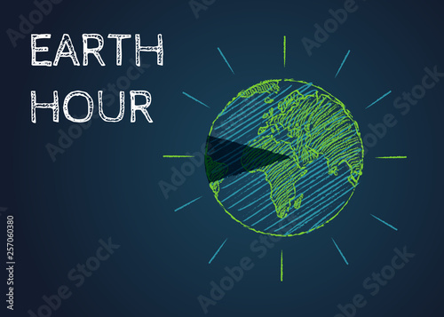 March Earth hour day.