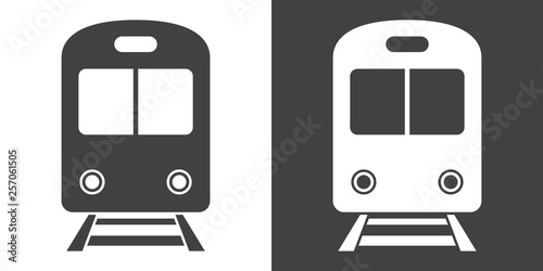 Train sign icon