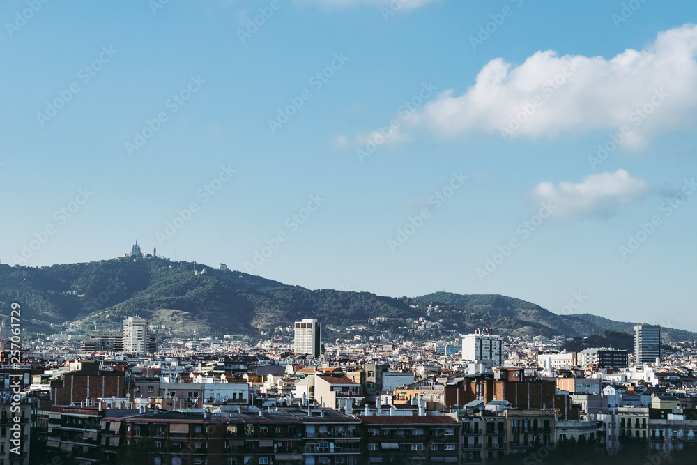 Vue panoramique sur Barcelone