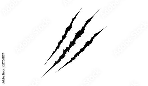 Grunge claw mark.Grunge animal scratch made for your project.