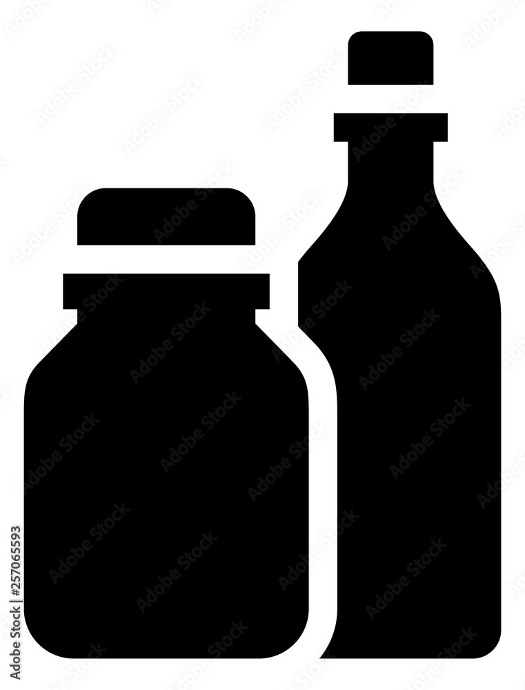 Glass Jar Bottle Recyclables Vector Icon Glass Jar Bottle Recyclables Vector Icon