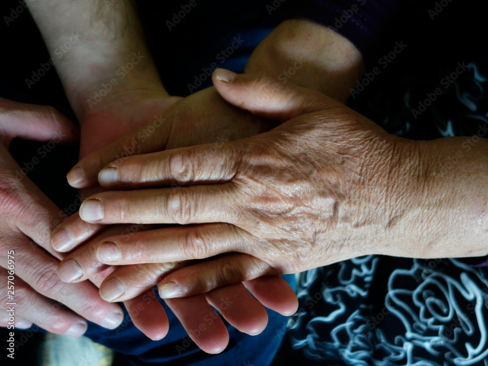 Fototapeta premium old nursing home, old, hand