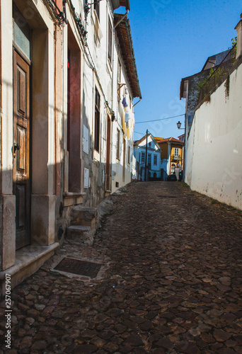 old paved street in Coimbra, Portugal © wundermann