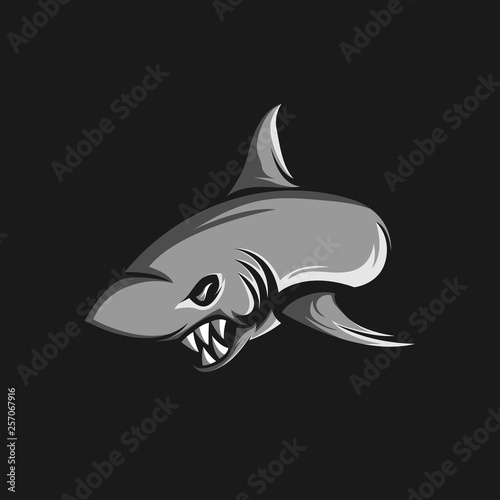 Shark Esport Mascot Logo Template