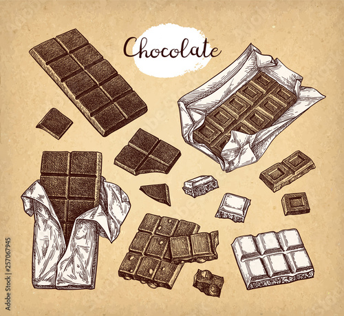 Chocolate ink sketch.