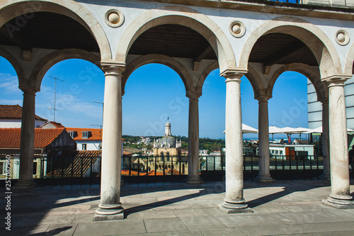 coutyard of bishop's palace in Coimbra, Portugal