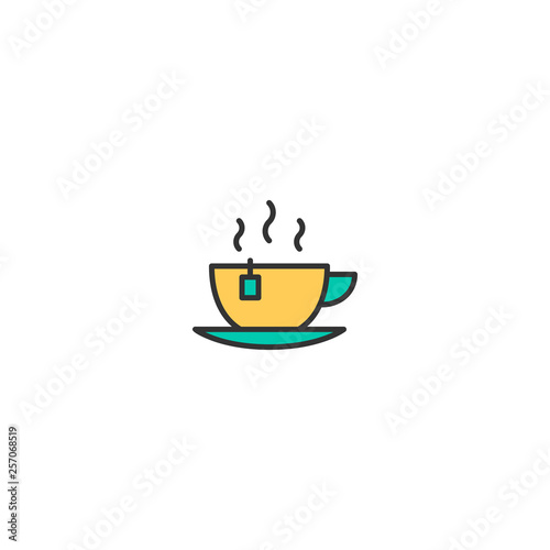 Tea icon design. Gastronomy icon vector design