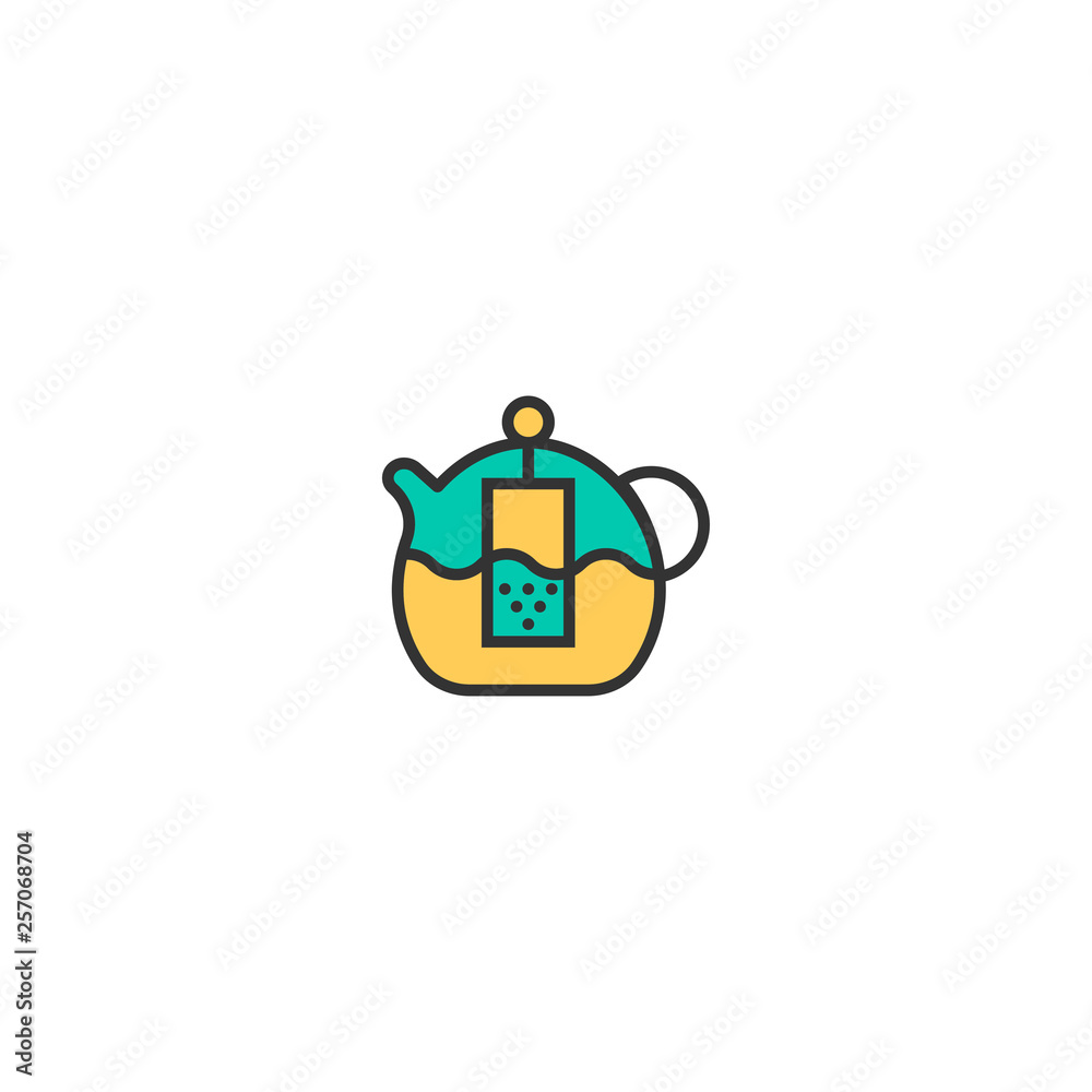 Teapot icon design. Gastronomy icon vector design Teapot icon design. Gastronomy icon vector design