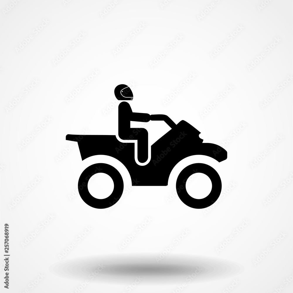 ATV Simple Icon. Flat vector illustration EPS 10 ATV Simple Icon. Flat vector illustration EPS 10