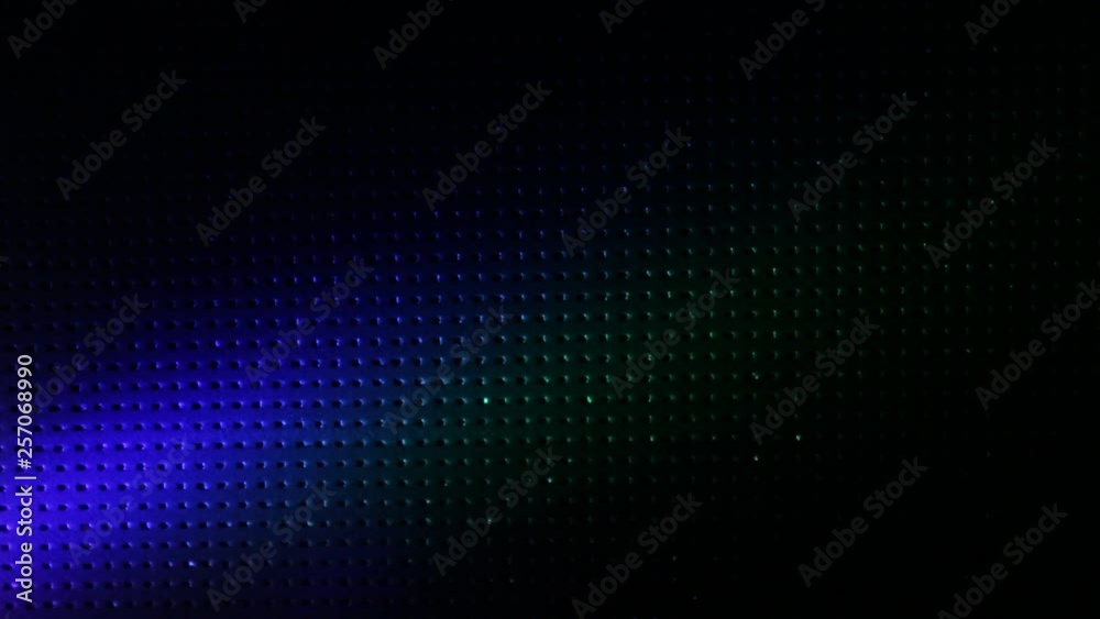 Replacing each other spots of light on a perforated surface Replacing each other spots of light on a perforated surface