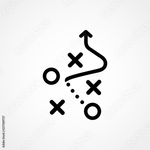 tactics business concept icon and symbol