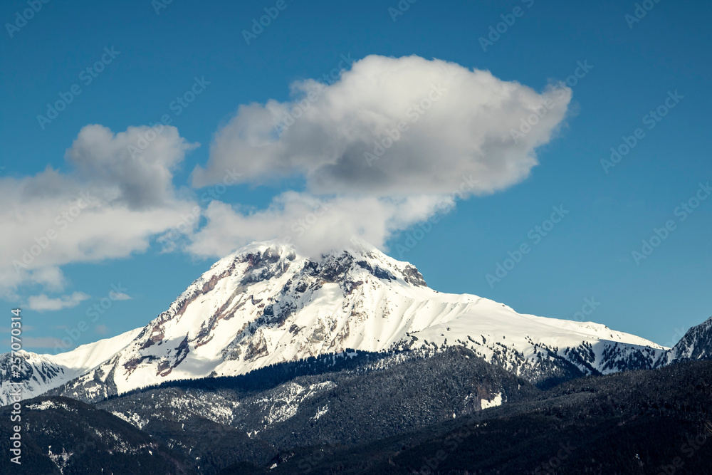 Mount Garibaldi view from sea to sky gondola in squamish british columbia - canada