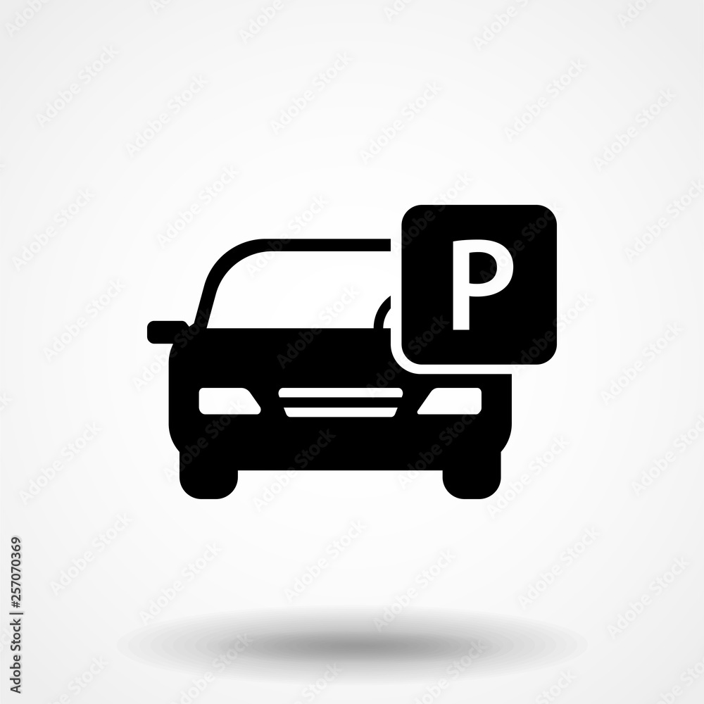 Vector car parking Icon