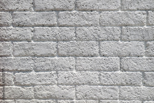 Texture of white block wall.