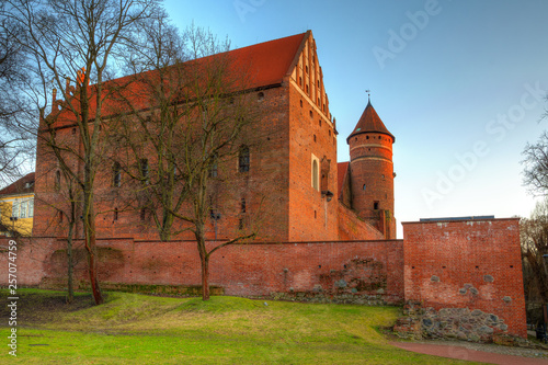 Castle of Warmian Bishops in Olsztyn, built in the fourteenth-century, administered by Nicholas Copernicus between 1516 and 1521.