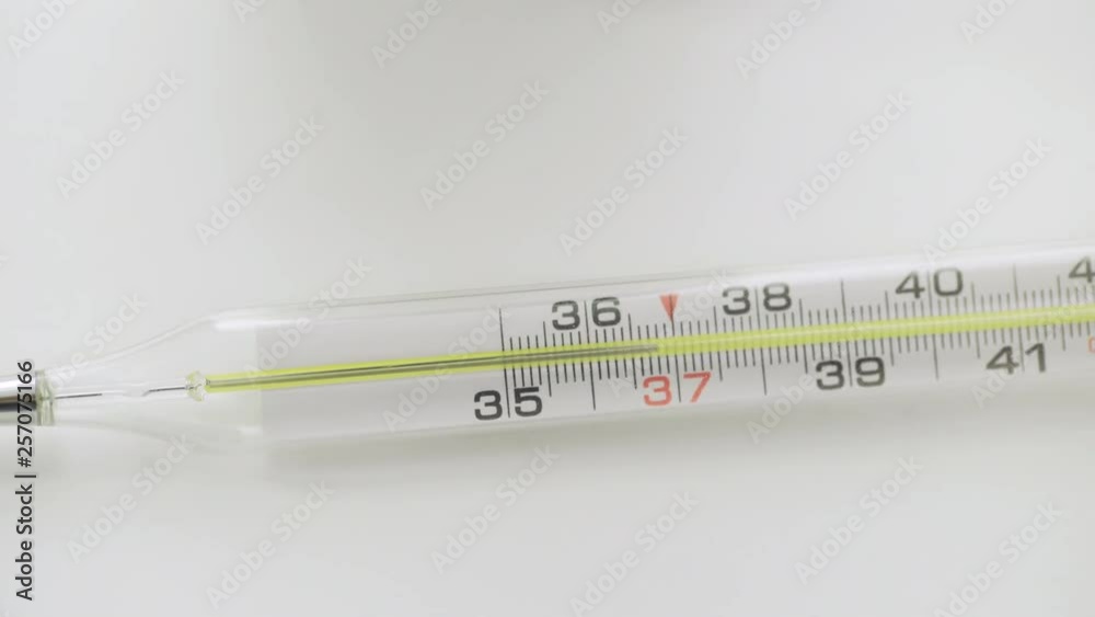 Glass mercurial thermometer Glass mercurial thermometer