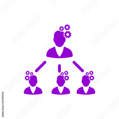 creative idea , business idea , light bulb, bulb, creative idea solution dark violet color  icon 
